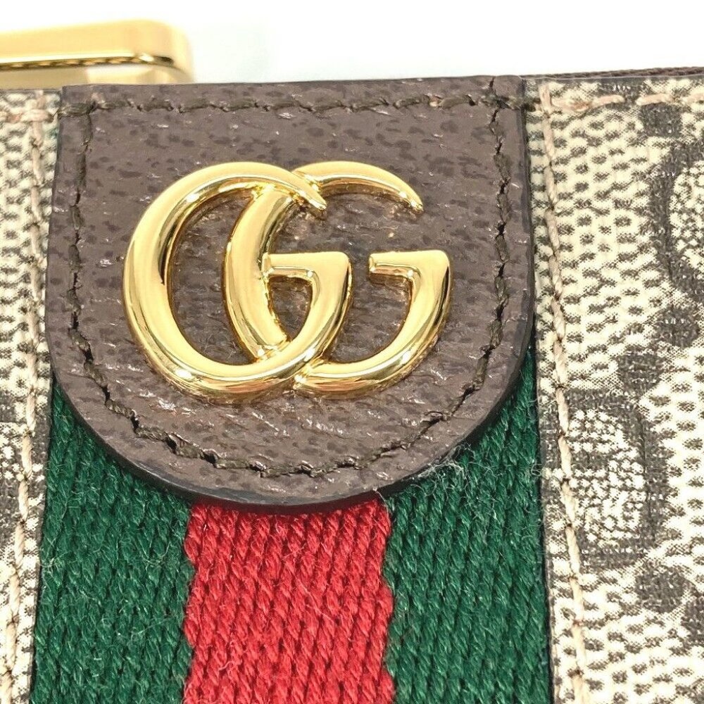 GUCCI GG Supreme Ofidia coin purse Wallet with key hook Key Case - Picture 11 of 14